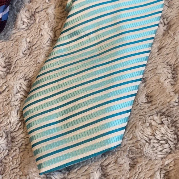 Giorgio Armani Set of 3 Striped 100% Silk Ties Handmade in Italy Like New - Picture 8 of 12